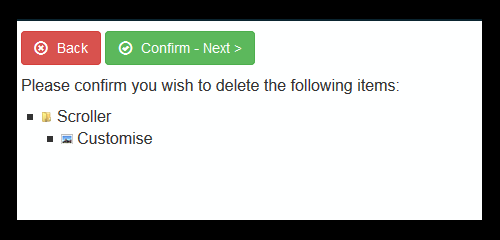 Assets Confirm Delete
